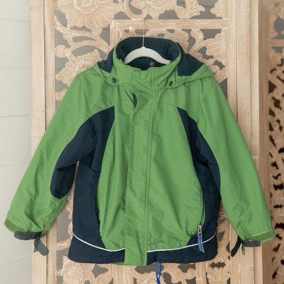Lands' End Hooded Fleece Lined Jacket size M (5-6) - Picture 1 of 12